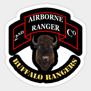 2nd Ranger Company - Buffalo Rangers X 300 Sticker